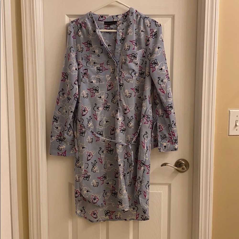 Blue floral dress